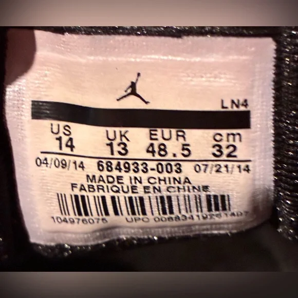 Nike Air Jordan Super Fly 3 in Black/White - Picture 5 of 7